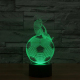 Lampe Déco 3D Ballon Football Luminaire 7 Couleurs LED Bouton Tactile 0.5W Chambre Salon Faible Consommation - www.yonis-shop...