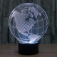 Lampe 3D Globe Amérique 7 Couleurs Ampoule LED Tactile 0.5W USB Chambre Salon Hall Couloir Décoration Intérieur - www.yonis-s...