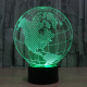 Lampe 3D Globe Amérique 7 Couleurs Ampoule LED Tactile 0.5W USB Chambre Salon Hall Couloir Décoration Intérieur - www.yonis-s...