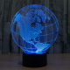 Lampe 3D Globe Amérique 7 Couleurs Ampoule LED Tactile 0.5W USB Chambre Salon Hall Couloir Décoration Intérieur - www.yonis-s...