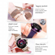 Montre Connectée Femme Smartwatch iOS Android Écran Couleur IPS 1.04 Pouce Bluetooth Étanche Argent - www.yonis-shop.com