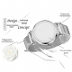 Montre Connectée Femme Smartwatch iOS Android Écran Couleur IPS 1.04 Pouce Bluetooth Étanche Argent - www.yonis-shop.com