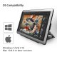 Tablette Graphique Windows Mac OS IPS 15.6 Pouces 5080 LPI Stylo Numérique 14 Touches Barre Tactile - www.yonis-shop.com