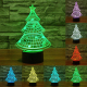 Lampe de Décoration 3D Sapin LED 7 Couleurs Tactile 0.5W Pour Chambre Salon Hall Couloir - www.yonis-shop.com
