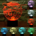 Lampe LED 3D Avion Envolez vous 7 Couleurs Luminaire Illusion 3D Décoration Maison Tactile 0.5W Chambre Salon - www.yonis-sho...