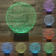 Lampe Créative 3D Numéros 7 Couleurs LED Tactile 0.5W USB Piles AA