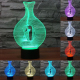 Lampe 3D Oiseau dans Vase Art 7 Couleurs LED Tactile 0.5W Pour Chambre Salon Hall Couloir