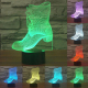 Lampe de Décoration 3D Botte 7 Couleurs Lumière LED Tactile 0.5W Interrupteur Tactile Chambre Salon Couloir - www.yonis-shop.com