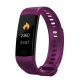 Bracelet connecté Android iOS Montre Bluetooth 4.0 0.96 Pouces IP67 Mode Sommeil Fréquence Cardiaque Violet - www.yonis-shop.com