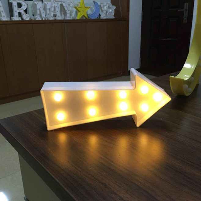 Lampe Décorative Style Flèche Jaune LED 50000 Heures Mariage Vacances Pièce Intérieure Lumière Blanche Chaude - www.yonis-sho...