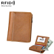 Portefeuille Protection Porte-Carte Magnétique RFID Hommes Mode Sac Cuir Haute Qualité Beige - www.yonis-shop.com