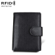 Portefeuille Homme Porte-Carte Protection Magnétique RFID Véritable Cuir Anti-Magnet Paquet Passeport Noir - www.yonis-shop.com