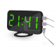 Réveil Multifonction Miroir Affichage LED 2 Ports Chargement USB Ajustement Luminosité Automatique Vert - www.yonis-shop.com