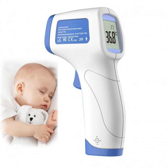 Thermomètre Frontal Infrarouge Sans Contact pour Bébé Enfants Adultes - www.yonis-shop.com