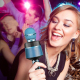 Microphone Sans Fil Bluetooth iOS Android Enceinte Intégrée Karaoké Live - www.yonis-shop.com