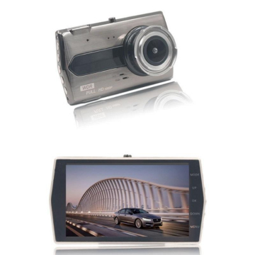 Caméra Embarquée 4 Canaux 1080P Avec écran 3" - Avant, Arrière, Intérieur + Caméra De Recul, WiFi, Capteur G, Carte 64Go Incluse