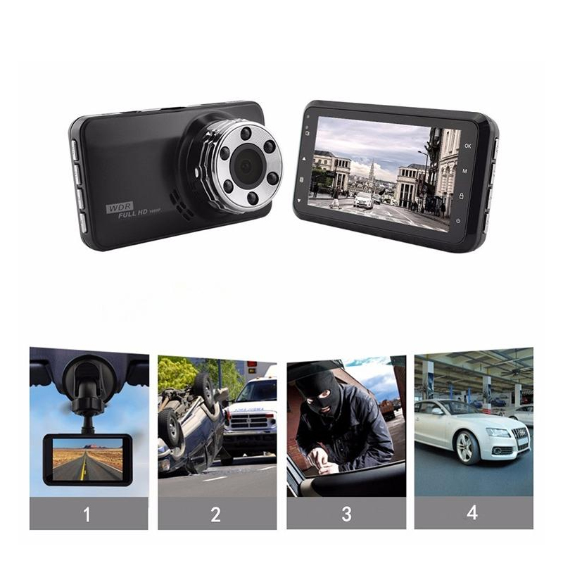 Caméra Embarquée Dashcam Full HD Vision Nocturne Multifonctions