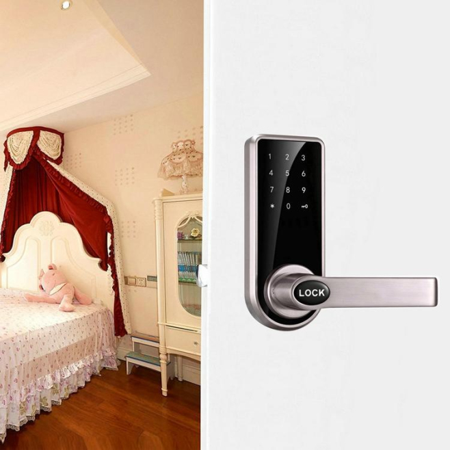 Serrure De Porte Électronique À Code Et Carte De Proximité Écran Tactile Avec Clé De Secours - www.yonis-shop.com