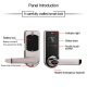Serrure De Porte Électronique À Code Et Carte De Proximité Écran Tactile Avec Clé De Secours - www.yonis-shop.com