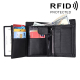 Portefeuille en Cuir Véritable Anti-RFID pour Homme Grande Capacité Pratique et Sécurisé