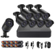Kit Vidéosurveillance 8 Caméras Tubes Full HD 1080p 2MP AHD DVR Vision Nocturne Détection Mouvement - www.yonis-shop.com
