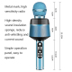 Microphone Sans Fil Bluetooth iOS Android Enceinte Intégrée Karaoké Live - www.yonis-shop.com