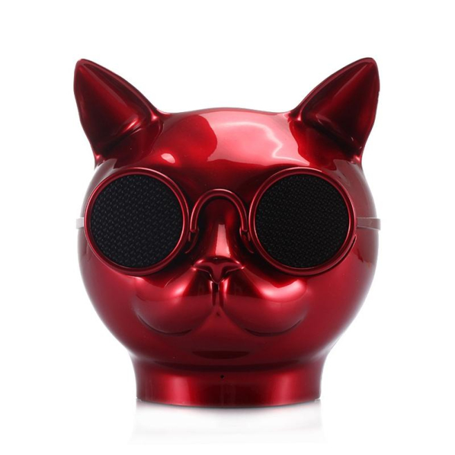 Enceinte Bluetooth Stéréo Haut-parleur sans Fil Format Chat Mains-libre Carte TF Radio FM - www.yonis-shop.com