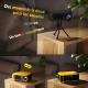 Mini Videoprojecteur Portable Ultra Léger 800 Lumens, Qualité HD 1080P, Longue Durée de Vie, Haut Parleur Puissant, Idéal Pou...