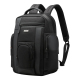 Sac à Dos Ordinateur Antivol Imperméable avec Port USB Grande Capacité Léger Noir