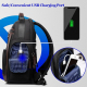 Sac à Dos Ordinateur Antivol Imperméable avec Port USB Grande Capacité Léger Noir - www.yonis-shop.com