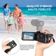 Caméscope Numérique Connecté Ultra HD 2,7K 30MP Wifi Vision Nocturne Infrarouge App Android iOS - www.yonis-shop.com