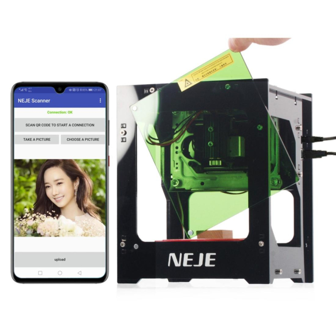 Graveur Laser Bluetooth 3000mW DIY USB - Noir Acrylique Inox - www.yonis-shop.com