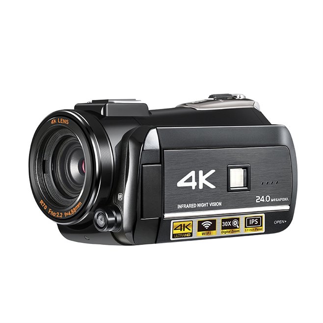 Caméscope Numérique 4K WiFi Écran Tactile 3.1 pouces 24MP 30x Vision Nocturne App Android iOS HDMI - www.yonis-shop.com