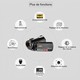 Caméscope Numérique 4K HD Vision Nocturne WiFi Zoom Optique 12X Noir Standard - www.yonis-shop.com
