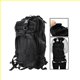 Sac À Dos Tactique Style Militaire Ordinateur Portable 14 Pouces Imperméable Nylon Ajustables Oxford Noir