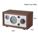 Radio Réveil Couleur Bois Rétro Multifonction et Thermomètre Électronique - www.yonis-shop.com