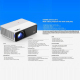 Videoprojecteur LED Full HD 1080P 6000 Lumens Ultra Lumineux Avec Correction Keystone - www.yonis-shop.com