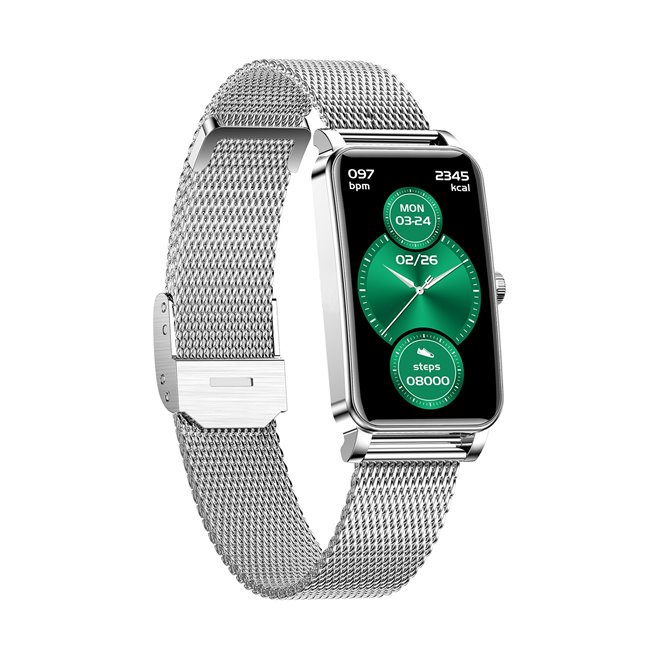 Montre Connectée Femme IP68 Étanche Bluetooth 5.0 Ecran HD 1.45 Pouces Avec Moniteur Sommeil et Cycle Menstruel Bracelet Acie...