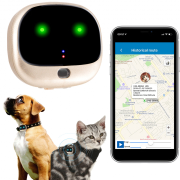Traceur GPS Pour Animaux - Sans Abonnement, étanche IP67, Suivi Mondial En Temps Réel - Pour Chat, Chien, Bagages, Clés