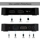 Boîtier Smart TV Android 10 Définition 4K HD Wifi Carte TF Télécommande Noir - www.yonis-shop.com