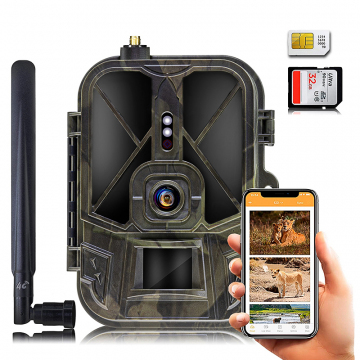 Caméra D'action 4K 20MP COOAU - étanche 40m - Avec 2 Batteries - WiFi - Dash Cam