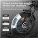 Fat Bike Électrique 750W 48V 18AH LED Vélo 20 Pouces Acier Chrome Molybdène 28MPH IP54 - www.yonis-shop.com