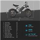 Fat Bike Électrique 750W 48V 18AH LED Vélo 20 Pouces Acier Chrome Molybdène 28MPH IP54 - www.yonis-shop.com