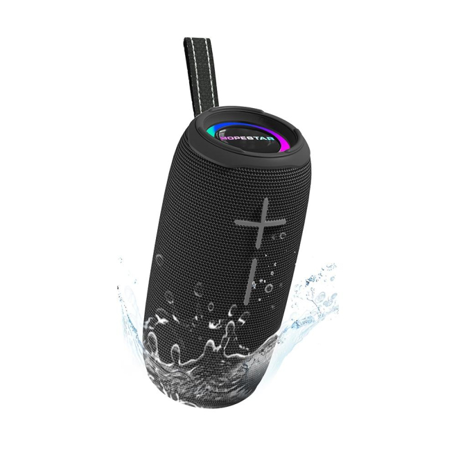 Enceinte Waterproof Bluetooth 10W Puissante Autonomie 6H IPX6 Avec Effets Lumineux et Poignée Portable - www.yonis-shop.com