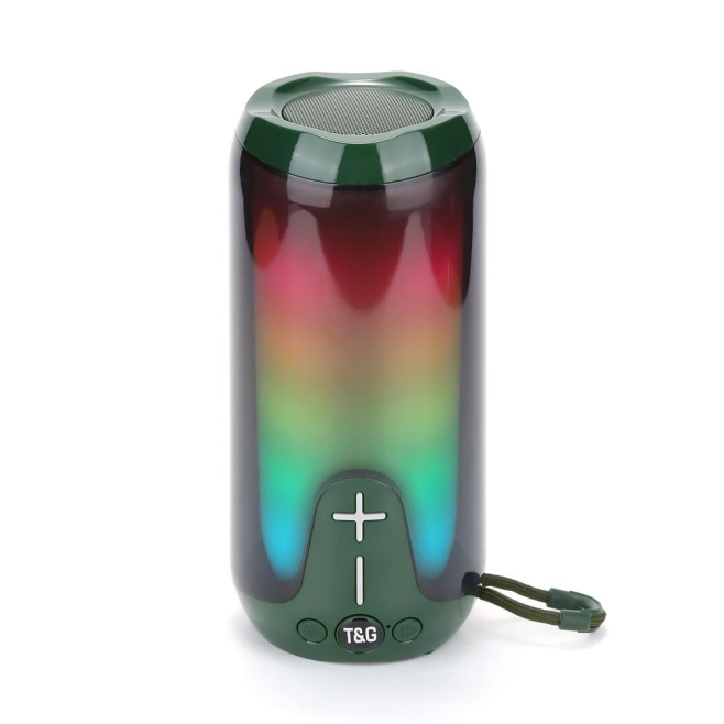 Enceinte Bluetooth Portable LED Sans Fil TWS Subwoofer Stéréo 360° Avec Radio FM et Micro Intégré Autonomie Longue Durée - ww...