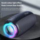 Enceinte Bluetooth Portable Étanche IPX6 Autonomie 20H Son Surround 360 Effet Lumineux Micro Intégré - www.yonis-shop.com