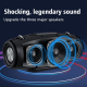 Enceinte Bluetooth Puissante 60W Autonomie 40H Son Subwoofer 3D Micro Intégré Batterie 14400mAh Portable Noir - www.yonis-sho...