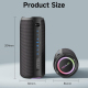 Enceinte Bluetooth Portable 20W Étanche Avec Lumière RGB Et Son Puissant Autonomie 5H Batterie 4000mAh - www.yonis-shop.com