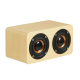 Enceinte Bluetooth Rétro Bois Effet 3D Stéréo Subwoofer Audio de Bureau Autonomie 8h Version 5.0 - www.yonis-shop.com