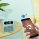 Réveil de Bureau Enceinte Bluetooth 5.0 Haut-Parleur Dual Puissant Lecteur TF USB Alarme Design Compact - www.yonis-shop.com